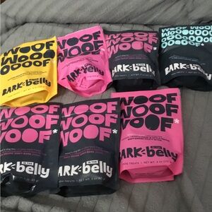 Bundle of 7 Bark Belly Dog Treats sealed expire 2027